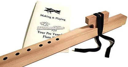 DIY Woodworking Kit in A - Native American Style Flute Carving Package with Instructions | Fully Tuned and Playable | Western Red Cedar - Image 4