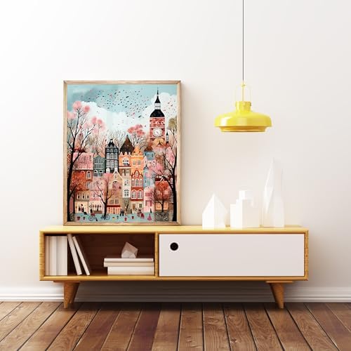 5DDIYART Paint by Numbers for Adults Beginner, London Paint by Number Kits on Canvas Without Framed,Paint by Easy Acrylic Painting Home Wall Decor 16x20inch - Image 5