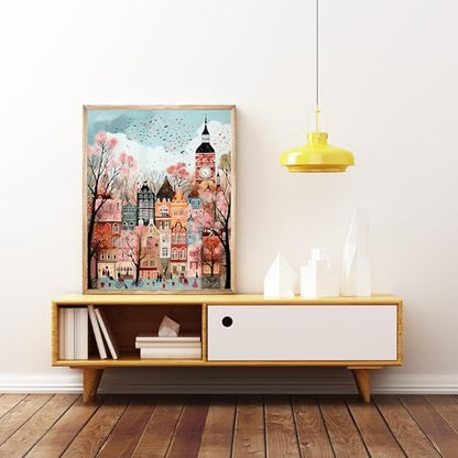 5DDIYART Paint by Numbers for Adults Beginner, London Paint by Number Kits on Canvas Without Framed,Paint by Easy Acrylic Painting Home Wall Decor 16x20inch - Image 5