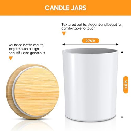 Ohcans Candle Making Kit Supplies, Soy Wax DIY Candle Making for Adults, with 900ml Candle Make Pouring Pot,Candle Jar Candle Wicks, Wicks Sticker, Wicks Holder, Thermometers - Image 6