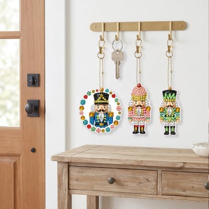 LAKEQUILL Holiday Soldier 12 Pcs 5D Diamond Painting Keychain Kit - Image 5
