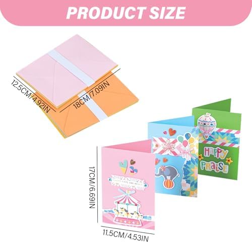 15PCS Paper Card Making Kits Colorful Handmade Greeting Card Kits DIY Making Material Set for Birthday Invitation, Thanksgiving, Christmas, Holiday Greeting Kit for Adults - Image 5