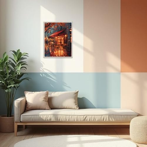 Banket Paint by Numbers Kit for Adults Beginner Landscape DIY Painting Kits for Adults City Easy Adult Paint by Number Kits on Canvas Color by Numbers for Gifts Home Wall Decor 16x20 Inch - Image 5