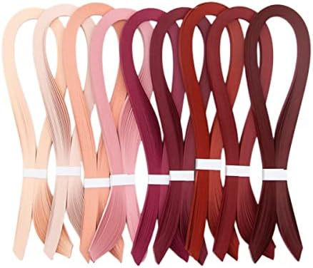 Quilling Paper Strips Red 3mm 5mm 10mm Quill Strip Scarlet Rolled Paper Filigree Strip Bright Red Curled Scroll Coil Paper Strip - 21inch Length (3mm-0.12inch) - Image 7