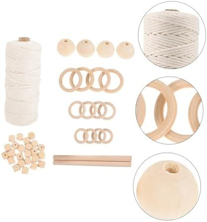 Unomor Macrame Cord Kit DIY Macrame Wall Hanging Tapestry Kit for Adults Beginners - Image 4