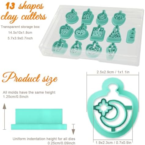 ORIGACH 13 Pcs Magic Potion Bottle Polymer Clay Cutters Set - Image 2