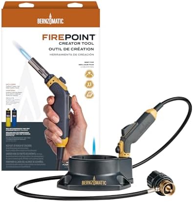 Bernzomatic FirePoint Creator Tool, Precision Flame Hand Torch for use with Bernzomatic MAP-Pro or Propane Fuel (Firepoint Tool) by Bernzomatic