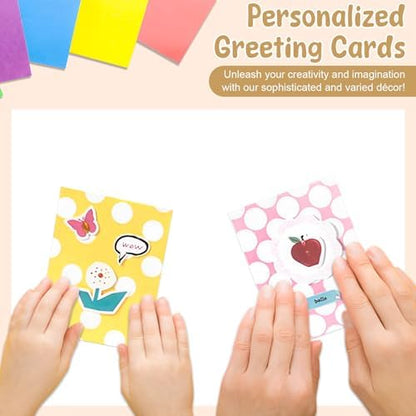 16 Pack DIY Greeting Card Making Kit, Complete Handmade Card Kits with Envelopes & Decorative Accessories for Birthdays, Mother’s Day, Anniversary & Thank You Notes, Creative Art Crafts Gifts - Image 4