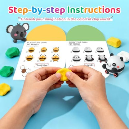 Air Dry Clay Kit for Kids 3+, 10PC Modeling Clay Animal Blind Box Craft - Image 6