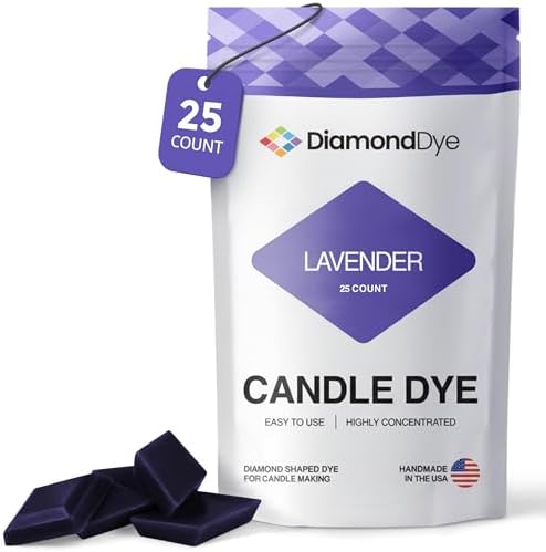 Lavender Candle Dye Chips, Soy & Paraffin Candle Making, 25 Pack by Reddig-globyDiamondDye