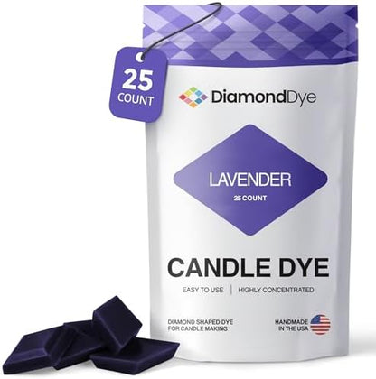 Lavender Candle Dye Chips, Soy & Paraffin Candle Making, 25 Pack by Reddig-globyDiamondDye