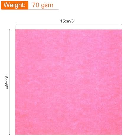 MECCANIXITY 75 Sheet Origami Paper Double Sided 6x6" Peach Pink - Image 2