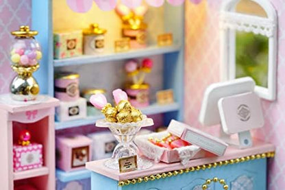 CUTEROOM DIY Doll Room Miniature Furniture Wooden House Kit-Candy Shop - Image 6
