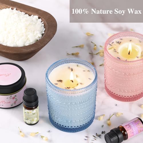 DARJEN Candle Making Kit for Adult, 4 Jars & 4 Tins Soy Wax Scented DIY Set - Image 4