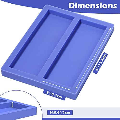 Kamehame Silicone Knife Scale Mold, Casting Resin Knife Handle Scales Mold, DIY Craft Making Supplies, Double Cavity - Image 2