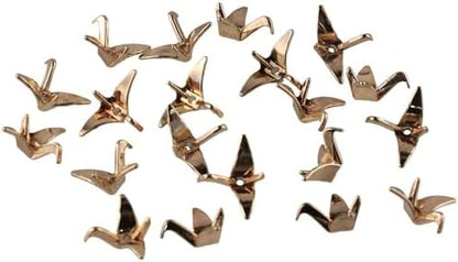 40Pcs Alloy Paper Crane Spacer Beads, 3D Origami Paper Cranes Shape 21x16mm Metal Animal Beads for DIY Jewelry Making - Image 5
