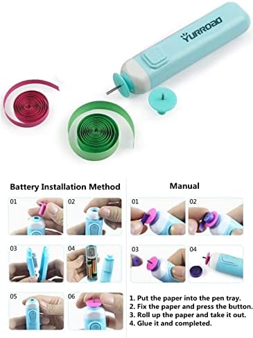 Complete Paper Quilling Kit with 1860 Strips, Electric Pen and Tools - Image 5
