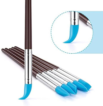 Clatoon 10Pcs Silicone Clay Sculpting Tool, Modeling Dotting Tool - Image 7