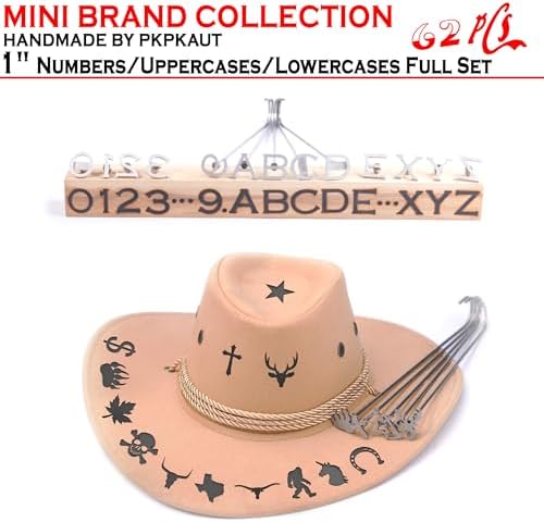 62Pcs 1" Custom Branding Iron for Wood, Leather Branding Stamp Kit - Image 6
