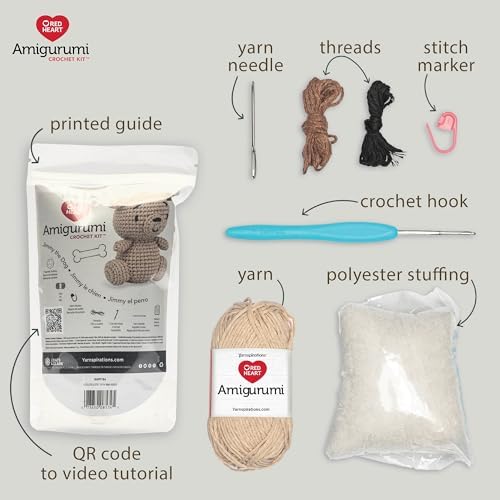 Red Heart Amigurumi Jimmy The Dog Kit - Image 2