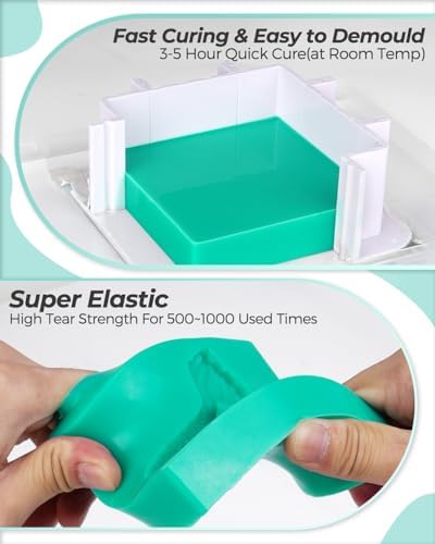 Nicpro 74oz Silicone Mold Making Kit 20A, Platinum Liquid Silicones Rubber - Image 4
