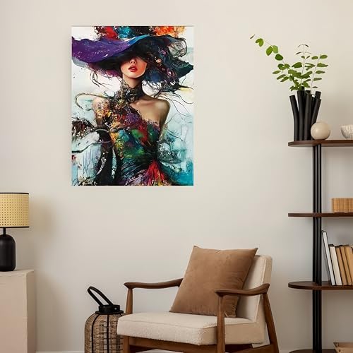 Paint by Numbers Kit for Adults,Colorful Woman Paint by Number Kits - Image 3