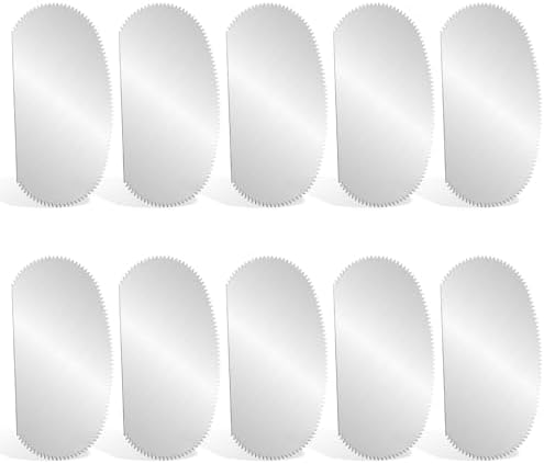10 Pcs Stainless Steel Clay Scraper, Steel Pottery Tools Clay Ribs Serrated Sculpture Cutter Scraper Crafts Tool Ceramics Sculpting Tools Kits for Texturing Artists Modeling Potter by Vin+Beauty