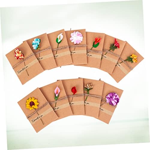 NUOBESTY 12-piece Vintage Kraft Diy Greeting Card Kit Holiday Card Making Supplies - Image 5