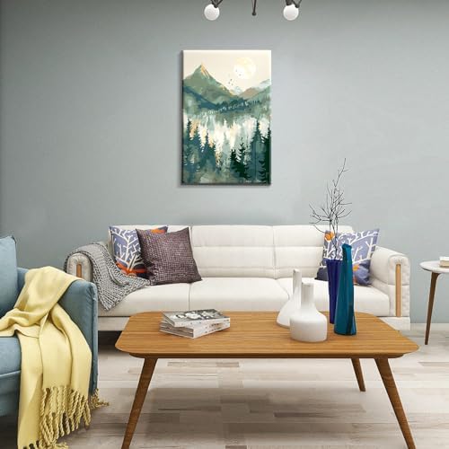 JOOZ Mountain Paint by Number for Adults with Frame, 8x12 Inch - Image 5