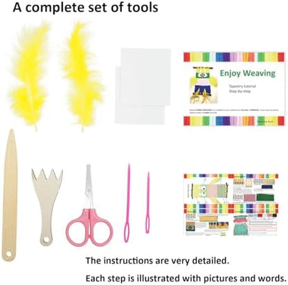 Weaving Loom for Kids/Child Includes 3 Yarn Craft Kits with Detailed Instructions for Easy Weaving Suitable for Children Aged 6+ - Image 2