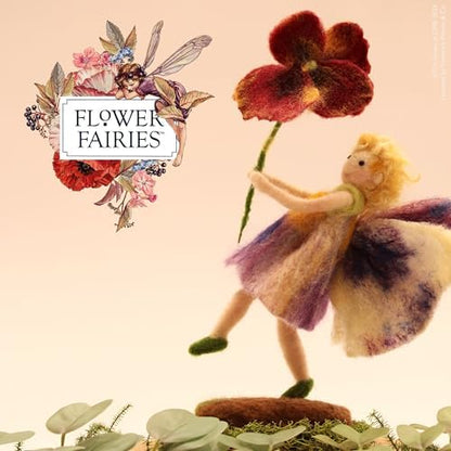 Wizardi Beginner Needle Felting Kit for Adults - Pansy Fairy. Fantasy Felting Kit 12cm Tall. Felting Tools. Wool Felting Supplies. Felt Crafts. Wool Felt. The Makerss - Image 2
