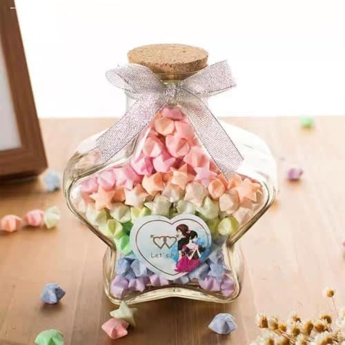 300 Sheets Luminous Origami Star Paper Strips 18 Different Styles - Image 4
