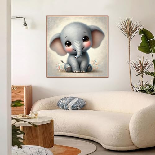 Mowana Elephant Paint by Numbers Kit for Kids Framed, Easy Paint by Number Kits for Adults Beginners with Easel DIY Acrylic Oil Painting Kits for Relaxing, Home Wall Decor and Gift 7.8x7.8inches - Image 7