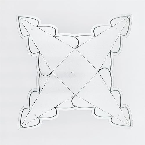 Scrapbooking Die-Cuts, Christmas Metal Cutting Dies for Card Making, Paper Craft Punch Template, Background Embossing Stencils, DIY Album Décor (Gift box-12x12cm) - Image 2
