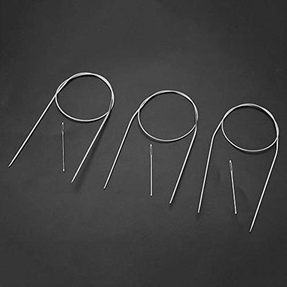 11Pcs Circular Knitting Needles Set, Stainless Steel Weave Needles for Beginners Experienced Crochet Lovers 5mm 4.75mm 4.5mm 4mm 3.5mm 3mm 2.5mm 2.25mm 2mm 1.75mm 1.5mm(43cm) - Image 6