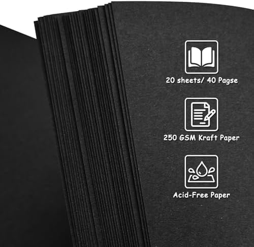 Scrapbook Album 10x10 Inch - Hardcover Kraft Paper Photo Album with 40 Pages, Memory Book for Wedding, Anniversary, Family, Christmas, Baby Shower, Ideal for Preserving Precious Moments - Image 5