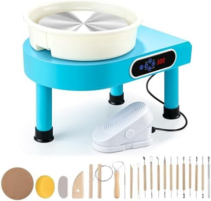 Bonoutil 11" Pottery Wheel Machine with Foot Pedal for Adults Beginners by Bonoutil
