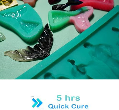 BBDINO Super Elastic Silicone Mold Making Kit 8A Clear 4.4 Lbs - Image 4