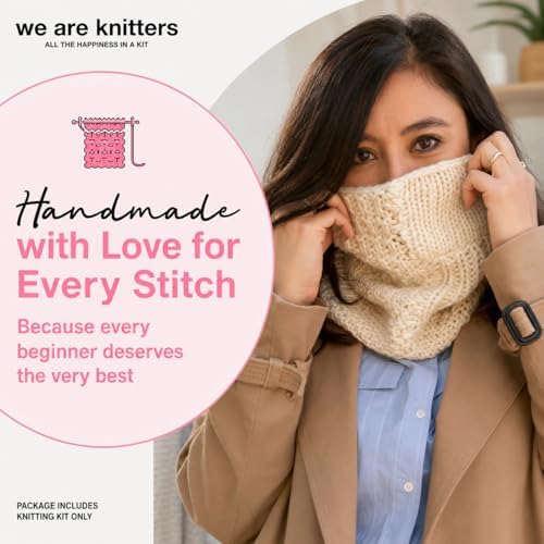 We Are Knitters Stitch Sampler Knitting Kit | Beginner-Friendly Knitting Starter Kit with Yummy Yarn | Learn Essential Stitches & Make Your First Snood - Image 3