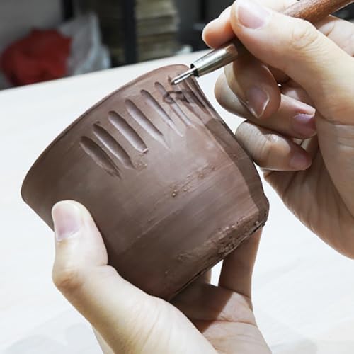Clay Tools Sculpting for Polymer Air Dry Modeling Clay Beginners & Professionals Ideal for DIY Pottery & Ceramics Tools Double-Sided Polymer Carving Tools Kit (6) - Image 3