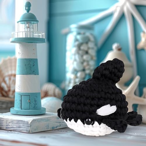 Crochetta Crochet Kit for Beginners, Crochet Starter Kit w Step-by-Step Video Tutorials, Beginner Crochet Kit for Adults Kids Women Men Complete Kit Included (Killer Whale) - Image 6