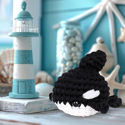 Crochetta Crochet Kit for Beginners, Crochet Starter Kit w Step-by-Step Video Tutorials, Beginner Crochet Kit for Adults Kids Women Men Complete Kit Included (Killer Whale) - Image 6