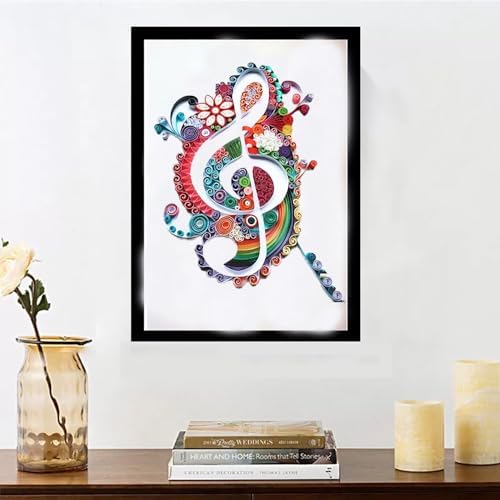 MusicNote Paper Quilling Kit Paper Quilling Adult Craft Great for DIY Craft Workshop,Home Decoration,Birthday Gift,Adult Friend interaction.It's Suitable for Adult and Craftsmen.Creative Stress Reliee - Image 6