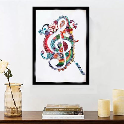 MusicNote Paper Quilling Kit Paper Quilling Adult Craft Great for DIY Craft Workshop,Home Decoration,Birthday Gift,Adult Friend interaction.It's Suitable for Adult and Craftsmen.Creative Stress Reliee - Image 6