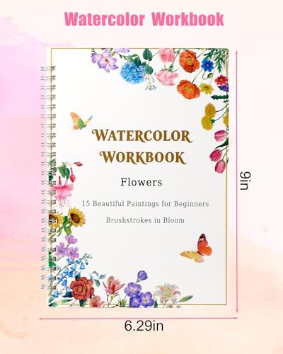 Flower Watercolor Workbook for Adults and Beginners - Image 4