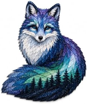 Northern Lights Animal Embroidery Kit DIY Fabric Patchwork Craft Set (FOX) by Unknown