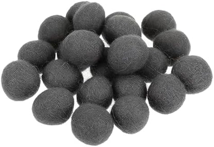PATIKIL Wool Felt Balls Beads Wool Felting Pom 1.5cm 15mm Gray for Home Decor DIY Crafts Handcrafts Project Pack of 20 by PATIKIL