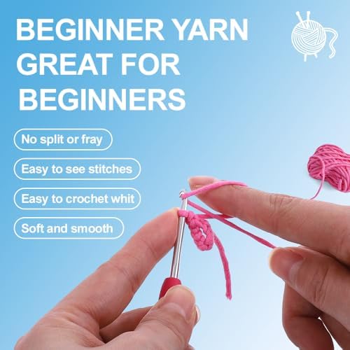Autglint Panda Crochet Kit for Beginners, Learn to Crochet Starter Kit with Pre-Started Yarn & Easy-to-Follow Video Tutorials, DIY Amigurumi Animal Kit for Adults Kids Gift - Image 4