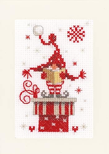 Vervaco Counted Cross Stitch Greeting Card Kit Christmas Gnomes (Set of 3) 6" x 4" - Image 4