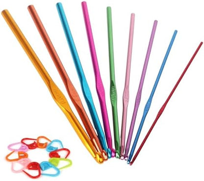 Coopay Crochet Hooks Set-19PCS Metal Crochet Needles with Stitch Markers by Coopay
